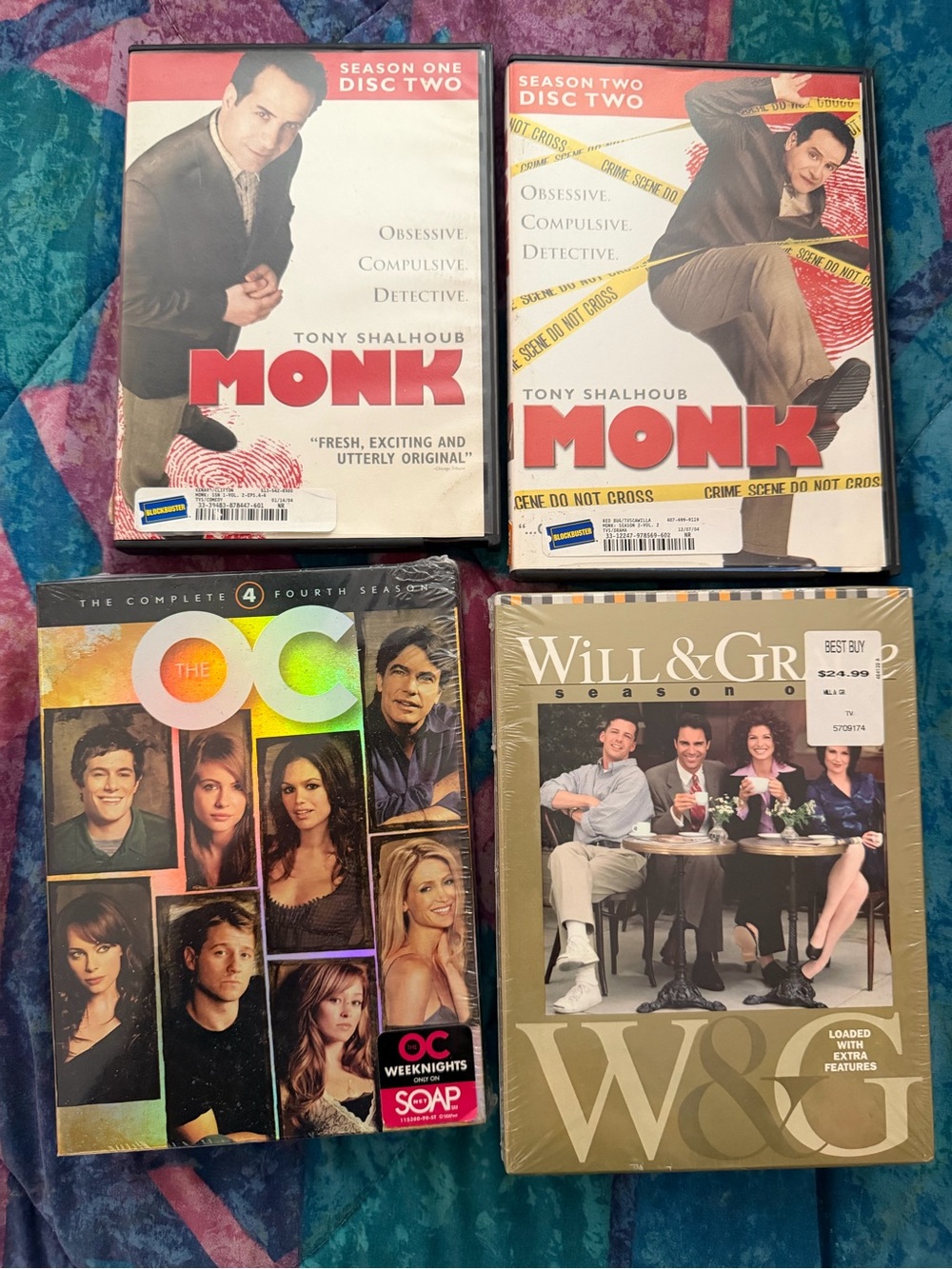 Monk, The O.C., Will & Grace DVD Box Set Bundle